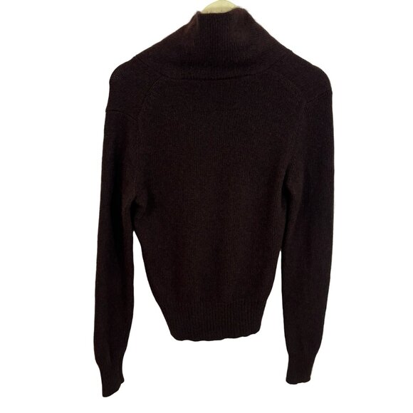 Ralph Lauren Men's Brown Cashmere Shawl Collar Old Money Button Sweater Sz S - Picture 6 of 9